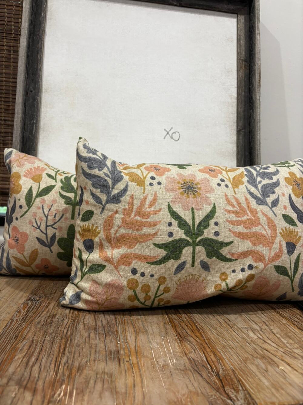 Chelsea & Theodore Floral Throw Pillows set of Two